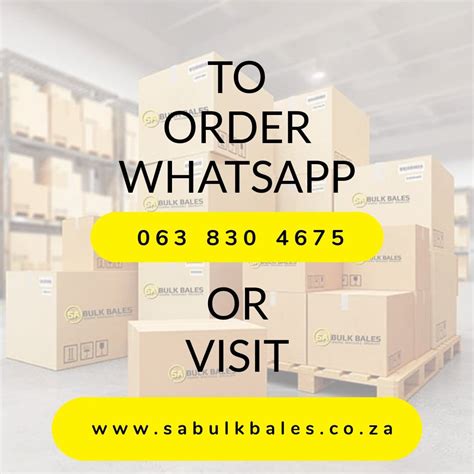 Sa Bulk Bales Dear Customers You Can Now Place Instant