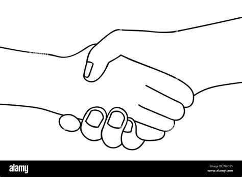 Hand Shake Illustration High Resolution Stock Photography And Images
