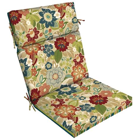 10 best patio chair cushions of september 2020. Garden Treasures Bloomery Floral Standard Patio Chair ...