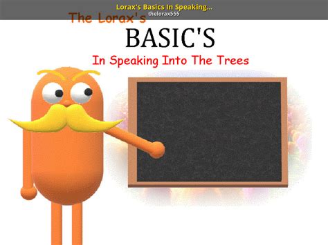 Loraxs Basics In Speaking To The Trees Baldis Basics Mods