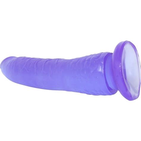 Basix Slim 7 Dong Purple Sex Toys At Adult Empire