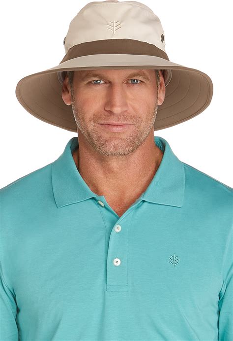 Upf 50 Golf Hat Sun Protective Brim Adjustable For Men