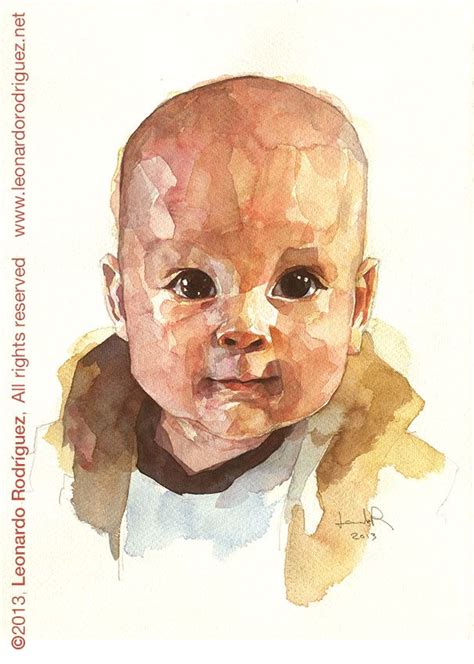 Baby Portrait Acuarela