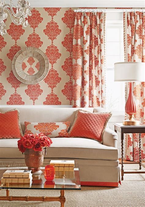 Color Changes Everything Thibaut Coral Home Decor Coral Living