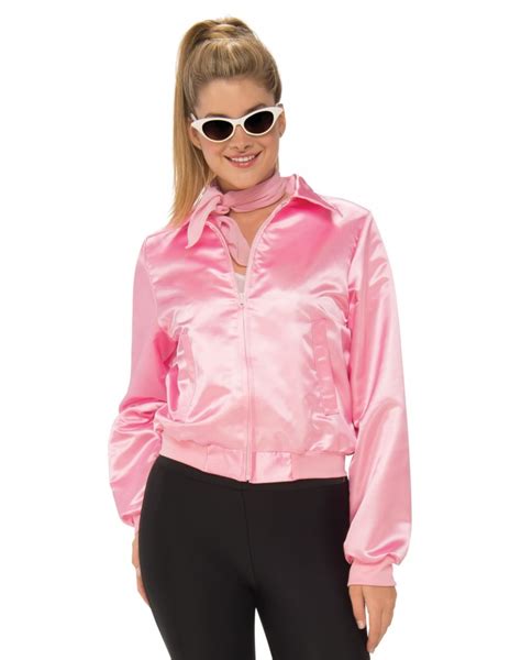 Most modern patterns will not have the upper back seam or the proper collar, so. Pink Ladies Jacket Grease Costume