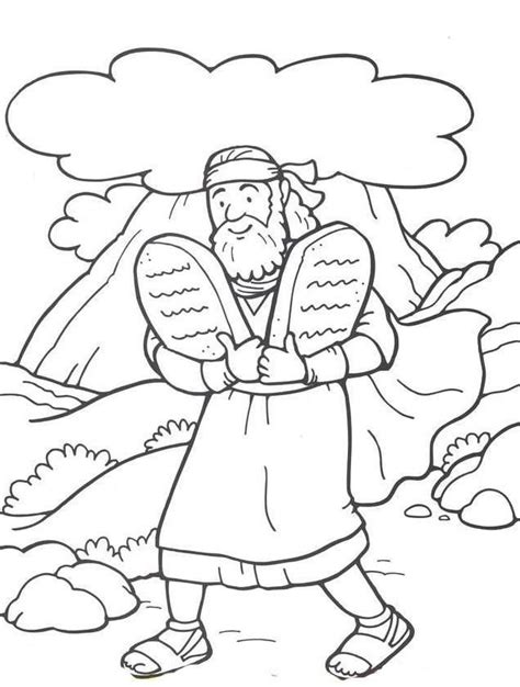 Printable Coloring Sheets On The First Commandment Coloring Pages