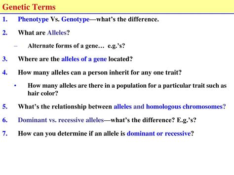 Ppt Mendelian Genetics And Inheritance Lecture Notes Biol 100 K Marr