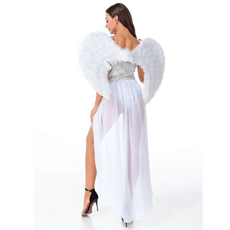 Sexy White Angel Greek Goddess Adult Bodysuit Adult Halloween Cosplay