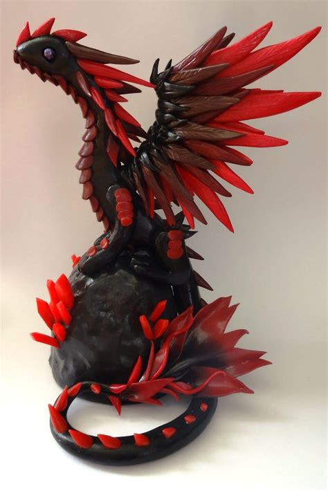Dragon Noir Et Rouge By Krisclay74 On Deviantart