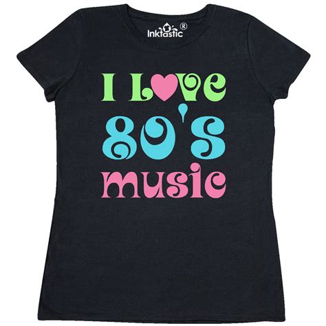 Inktastic I Love 80s Music Womens T Shirt 1980 1980s Lover Retro