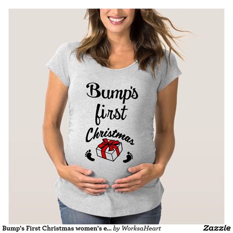 Bumps First Christmas Womens Expecting Shirt Bumps