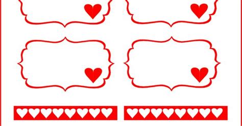 Free Printable Blank Valentines Tags Free Printables And More