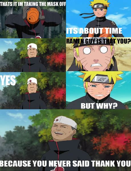 Tobi Reveals Himself Funny Naruto Memes Naruto Funny Naruto Pictures