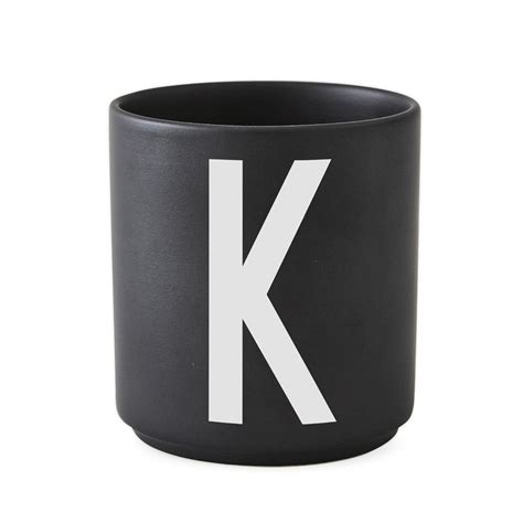 Buy Design Letters Personal Porcelain Cup K Black 10204000k