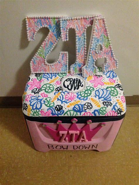 Zeta Tau Alpha Love The Pearls On The Outside Cooler Is Not