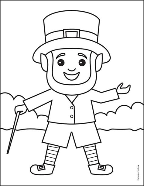 How To Draw A Leprechaun Printable Mx