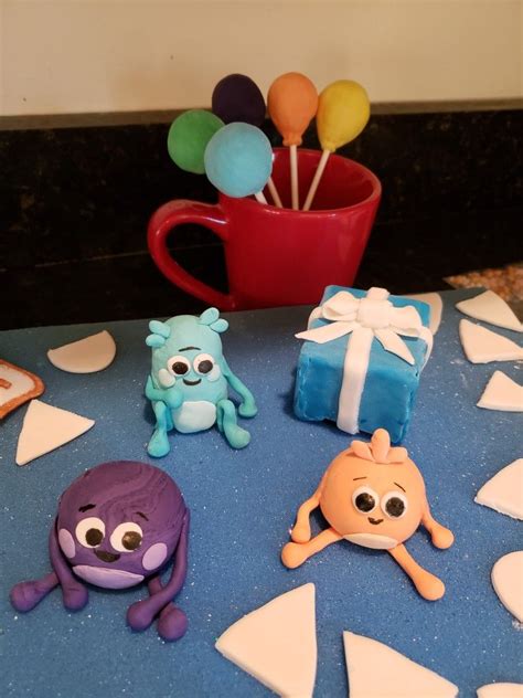 For covering and decoration i used fondant icing. Creating bumble num cake decorations, getting ready to ...