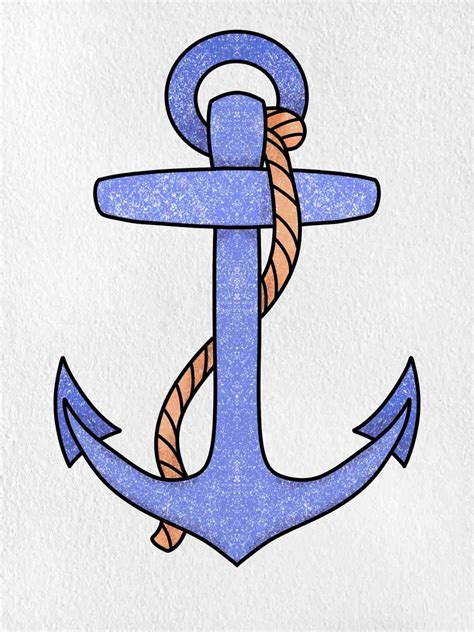 How To Draw An Anchor Helloartsy