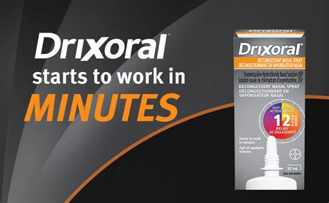 Drixoral Decongestant Nasal Spray Fast And Long Lasting 12 Hour Relief 30ml Amazonca