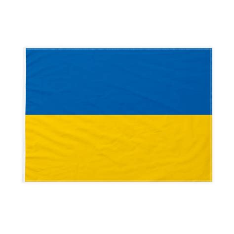 La bandiera dell'ucraina è stata adottata nel 1918, e viene interpretata come il cielo blu (simboleggiante la pace) sopra i campi di grano (simboleggianti la prosperità).i colori azzurro e giallo utilizzati dall'ucraina dopo la riconquista dell'indipendenza hanno origine dalle insegne dei principati. Bandiera Ucraina 70x105 cm da bastone