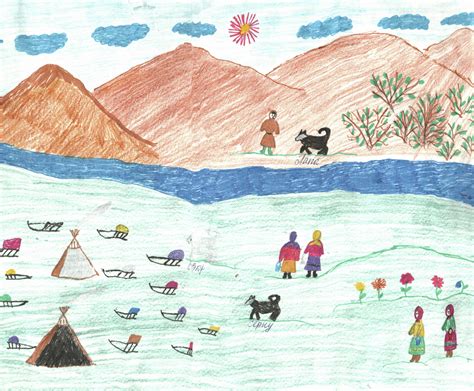 Students Drawing Of Tundra Flashbak