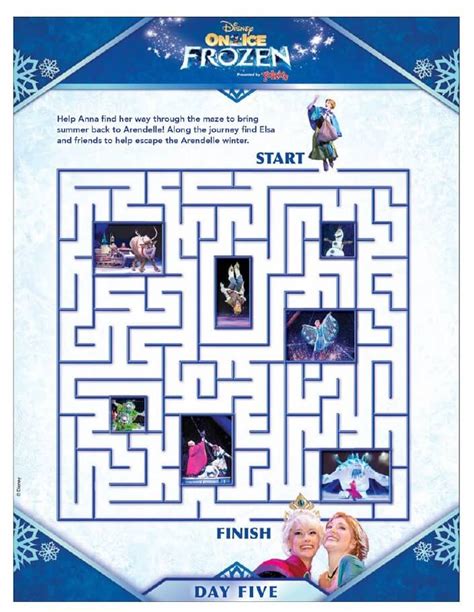 Disney Frozen Activity Pages From Disney On Ice