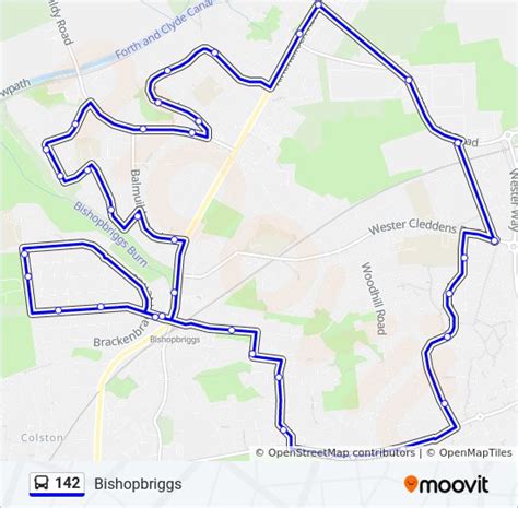 142 Route Schedules Stops And Maps Bishopbriggs Updated