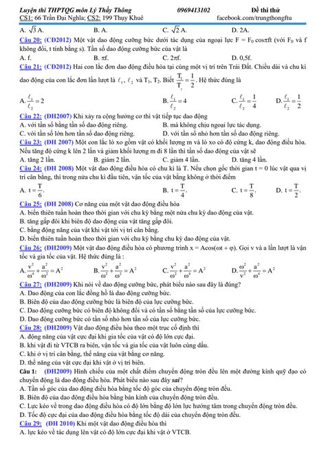 SOLUTION B I T P Tr C Nghi M N Thi I H C M N V T L L P 12 C A Th Y Th