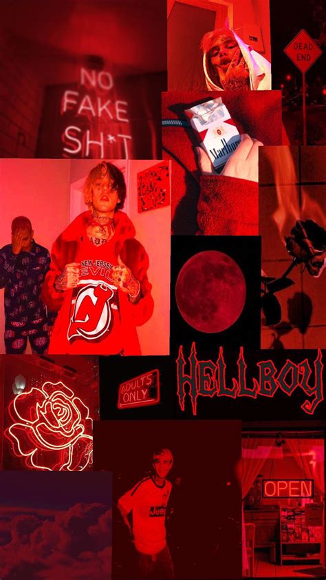 Red Aesthetic Lil Peep Background Rlilpeep