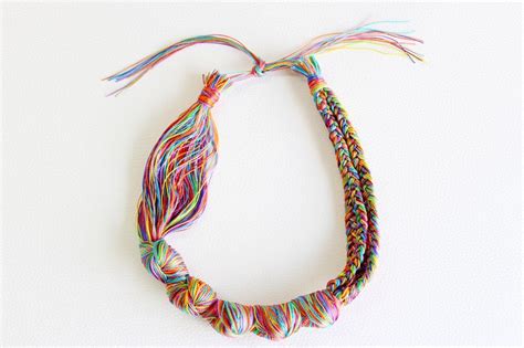 Diy Necklace How To Make A Necklace With Embroidery Threads Fiber