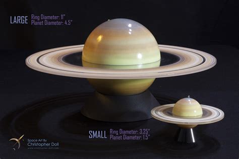 Saturn Model Space Art By Christopher Doll