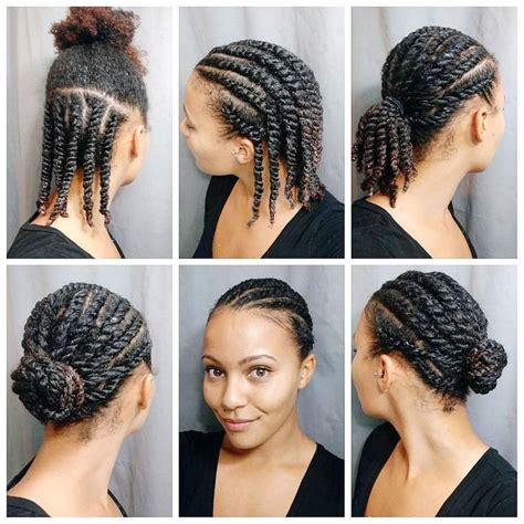 Twist braided hairstyles for black women. 85+ Hot Photo. Look good with the flat twist hairstyles!!