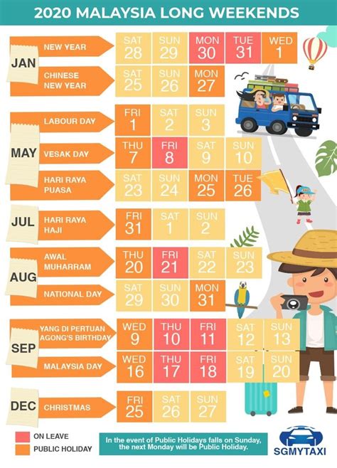 Malaysia School Holidays In 2020 Calendar Template Printable