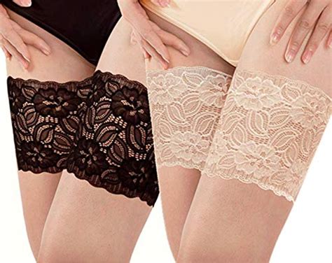 Buy Or Packs Lace Thigh Band Anti Chafing Anti Slip Plus Size