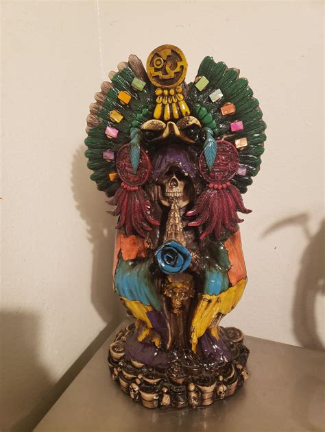 Aztec Santa Muerte 18 Inches Praying Hands Imported From Etsy