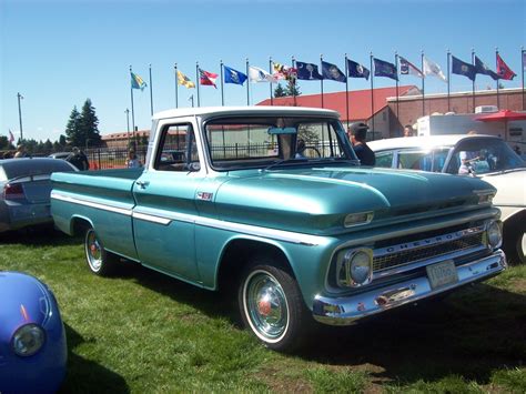1960 Chevy Truck In Light Blue At Joint Base Lewismccord 4th Of July