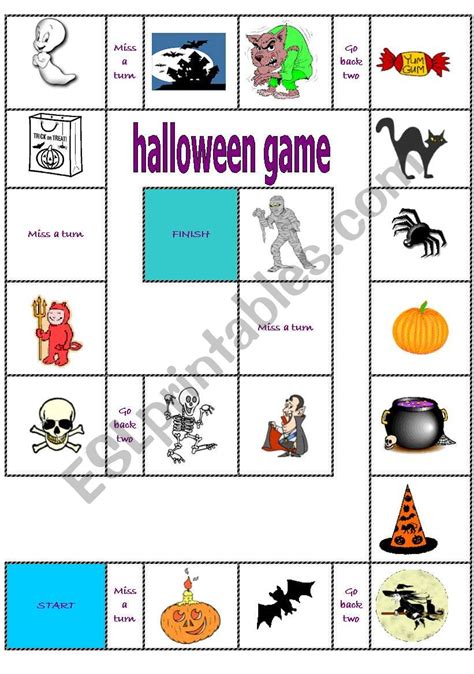 Halloween Game Esl Worksheet By Vanessa G L