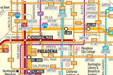 Official Map Los Angeles Metro Bus And Rail Transit Maps