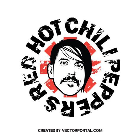 Red Hot Chili Peppers Sign Royalty Free Stock Svg Vector