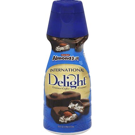 With a splash of international delight almond joy coffee creamer, your cup of coffee becomes a cause for celebration. International Delight Peter Paul Almond Joy™ Gourmet Coffee Creamer 16 fl. oz. Bottle | Creamers ...