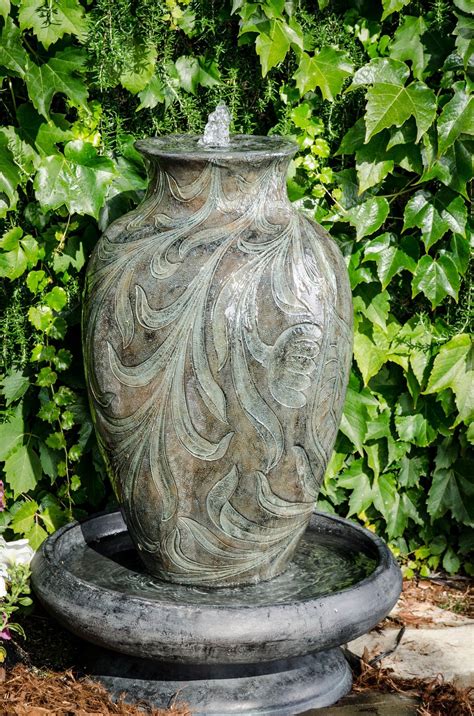 Bond Brielle Envirostone Urn Fountain Water Fountains Outdoor Garden
