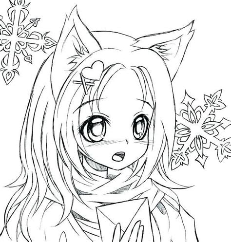 Chibi Coloring Pages Cute Anime Wallpapers