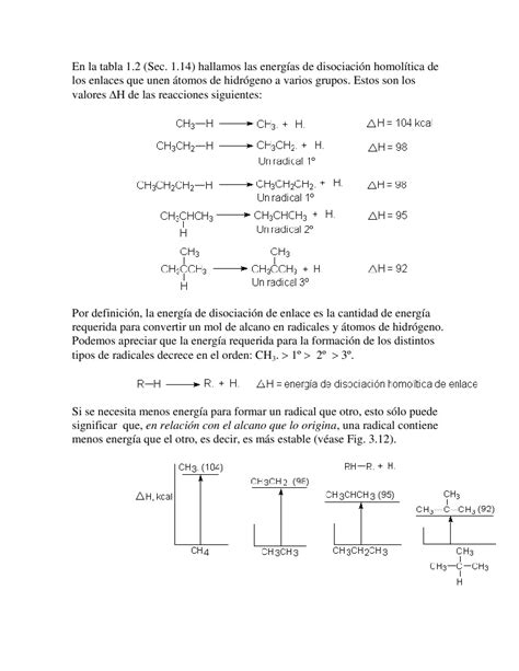 Estabilidad De Carbocationes Pdf Alcano Radical Química