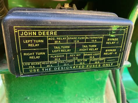 Which Fuse Controls The Injection Pump On A John Deere Tractor I