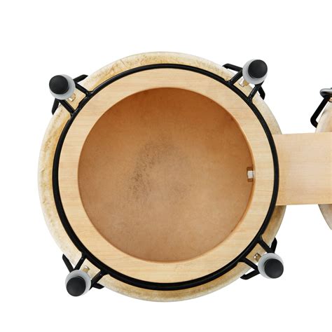 Eastar Bongo Drums 6” And 7” Wood Percussion Instrument Bongos For Kid