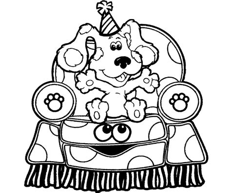 Printable Blue S Clues Coloring Pages Coloring Me Coloring Home