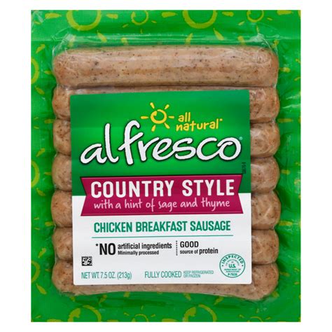 Save On Al Fresco Breakfast Chicken Sausage Links Country Style 7 Ct