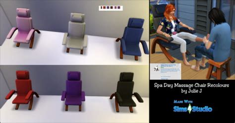 Spa Day Massage Chair Recolours Sims 4 Furniture