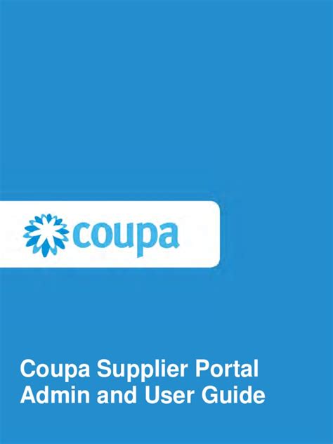 Coupa Supplier Portal Admin And User Guide Pdf Authentication