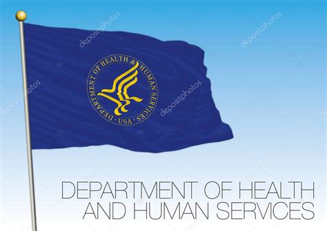 Bandera Del Departamento De Salud Y Servicios Humanos De Los Estados